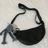 Women's One Shoulder Messenger Bag - Stylish Dumpling Purse