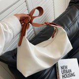 Women's Casual Shoulder Bag - High Net Red Versatile Crescent Bag