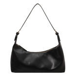 Women's Casual Shoulder Bag - High Net Red Versatile Crescent Bag