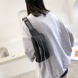Diamond Lattice Ladies Chest Bag Female Shoulder Waist Packs