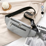 Diamond Lattice Ladies Chest Bag Female Shoulder Waist Packs