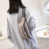 Diamond Lattice Ladies Chest Bag Female Shoulder Waist Packs