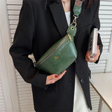 Leather Crossbody Waist Chest Bag for Women