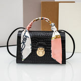 Fresh Summer Women's Handbag Flower Material Small Square Totes