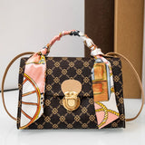Fresh Summer Women's Handbag Flower Material Small Square Totes