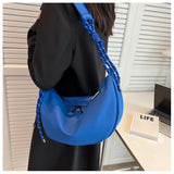 Ladies Large-capacity Shoulder Bag Canvas Dumpling Bag