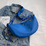 Ladies Large-capacity Shoulder Bag Canvas Dumpling Bag