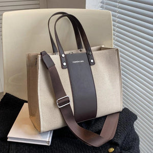Ladies Canvas Shoulder Bag High Tote Messenger