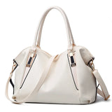 Women's Soft Leather Tote Bag with Adjustable Shoulder Strap
