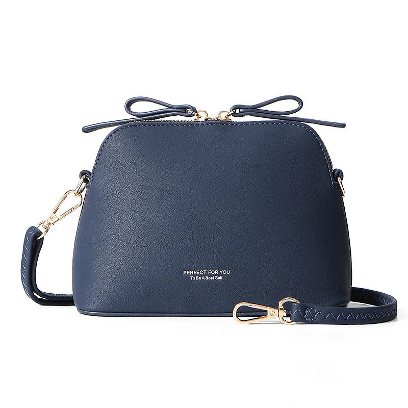 Ladies PU Leather Shoulder Bag Women Messenger Bag Shell Bag