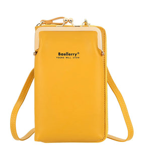 Ladies Small Shoulder Bag Women Summer Female Purse Top Phone Pocket Yellow
