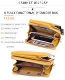 Ladies Small Shoulder Bag Women Summer Female Purse Top Phone Pocket Yellow