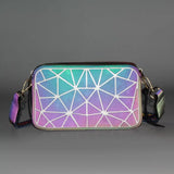 Geometric Small Shoulder Bag Crossbody Bags for Women Laser Messenger Bag