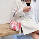 Tie-Dye Canvas Shoulder Bag Messenger Bag All-Match Handbag
