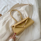 Lady Armpit Hand Bag Girl Versatile One-shoulder Bag Woman Soft Handle Buckle