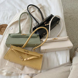 Lady Armpit Hand Bag Girl Versatile One-shoulder Bag Woman Soft Handle Buckle