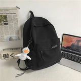 Large School Backpack Waterproof Nylon School Bags Women's Men's