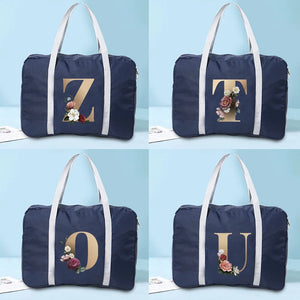 Large Capacity Duffle Bag Folding Travel Bags Luggage Handbag Printed