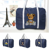 Bear Print Duffle Bag for Men and Women - Large Capacity Travel Luggage