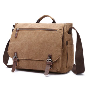 Large Capacity Vintage Canvas Briefcase Men Messenger Bags