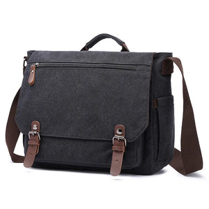Large Capacity Vintage Canvas Briefcase Men Messenger Bags
