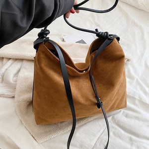 Large Capacity Women's Texture Shoulder Bags Western Style Tote Bag