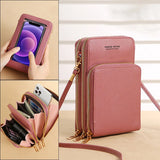 Large-capacity Touch-screen Cell Phone Bag Solid Mini Handbags