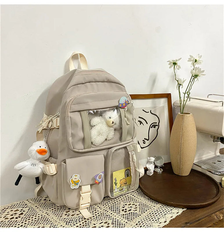 Large Capacity Student Schoolbag Waterproof Anti-Theft Backpack