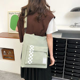 Leisure Nylon Tote Bag Large Capacity Waterproof Lady Slope Bag