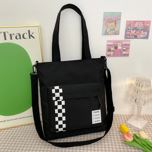 Leisure Nylon Tote Bag Large Capacity Waterproof Lady Slope Bag