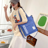Leisure Nylon Tote Bag Large Capacity Waterproof Lady Slope Bag