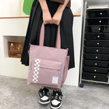 Leisure Nylon Tote Bag Large Capacity Waterproof Lady Slope Bag