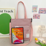 Leisure Nylon Tote Bag Large Capacity Waterproof Lady Slope Bag