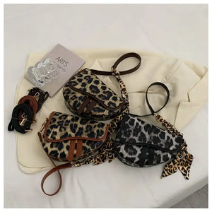 Leopard Print Handbags Tote Crossbody Shopping Bag