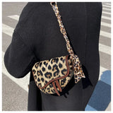Leopard Print Handbags Tote Crossbody Shopping Bag