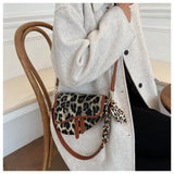 Leopard Print Handbags Tote Crossbody Shopping Bag