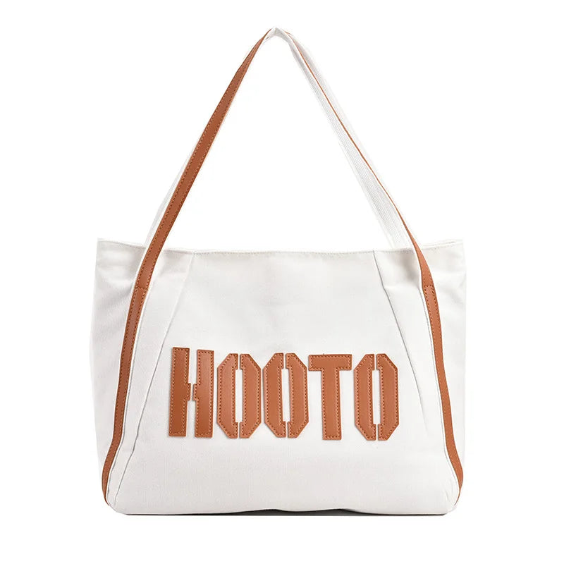 Letter Canvas Women Shoulder Bag Canvas Messenger Bag