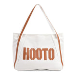 Letter Canvas Women Shoulder Bag Canvas Messenger Bag