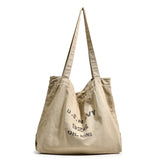 Canvas Women Bags Large Capacity Reusable Shopping Bag Retro Handbags