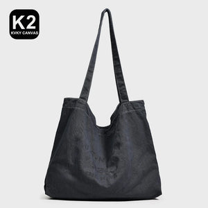 Canvas Women Bags Large Capacity Reusable Shopping Bag Retro Handbags