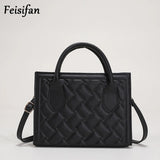 Lingge Clutch Bags High Handbags Leather Duffle Bag