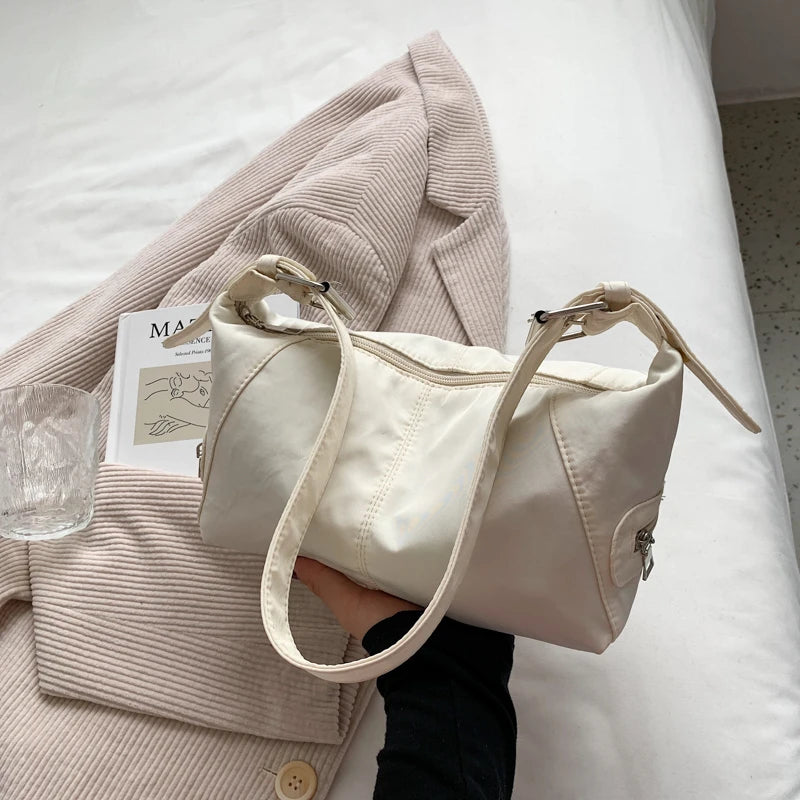 Large Nylon Shoulder Bag for Women