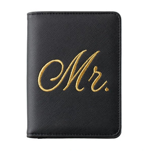 Mr and Mrs Passport Cover Set