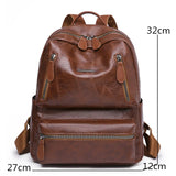 Women Soft Leather Backpack Large Capacity Ladies Travel School Bag