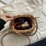 Embroidered Thread Messenger Bag for Women