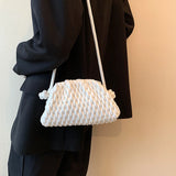 Embroidered Thread Messenger Bag for Women