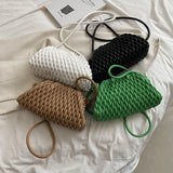 Embroidered Thread Messenger Bag for Women