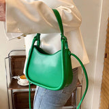 Women's Leather Crossbody Bag with Long Belt
