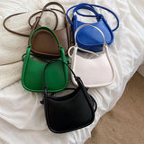 Women's Leather Crossbody Bag with Long Belt