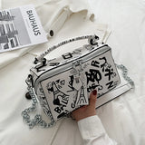 Graffiti Crossbody Handbag Shoulder Bag for Women